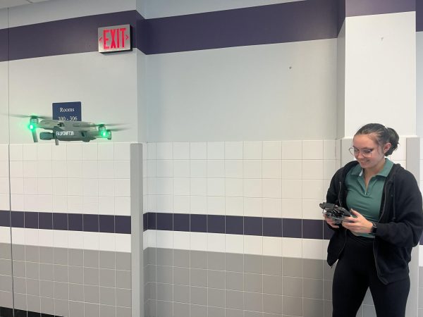 Molly Fircak has used her drone to cover many events at Baldwin High School. 