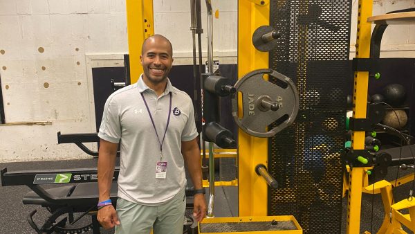 Baldwin Assistant Athletic Director Jeremy McCullough has helped update the weight room.