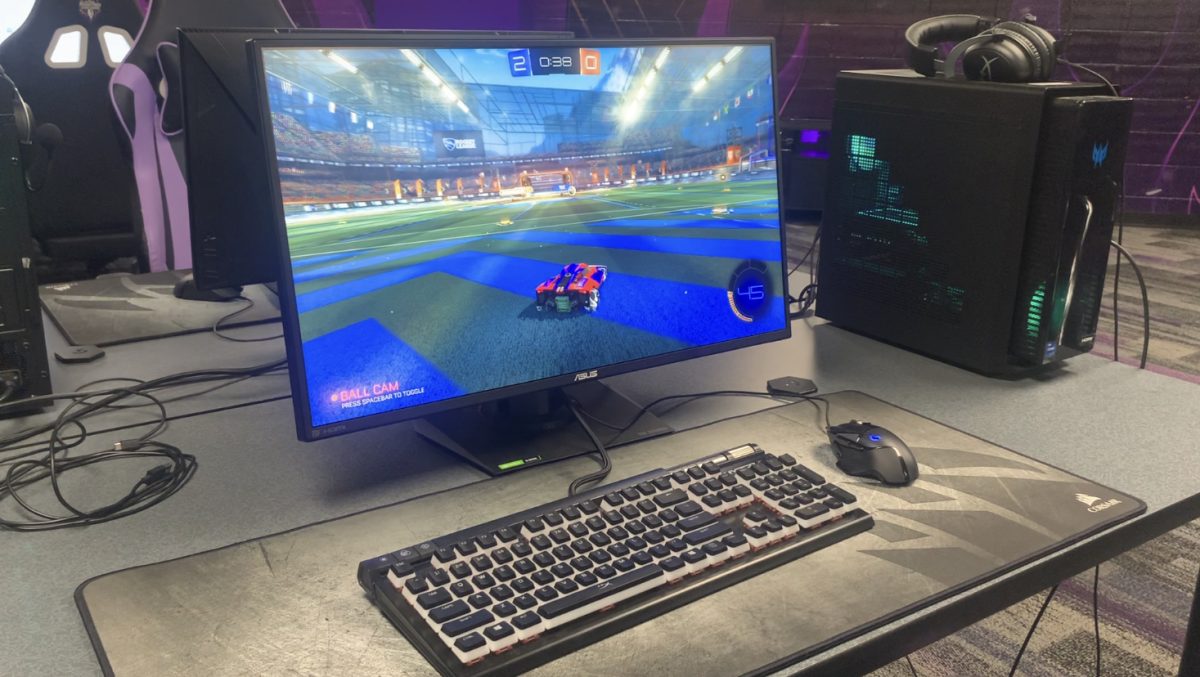 Rocket League is one of the two video games that the Baldwin esports program plays. Photo via Brendan Harris