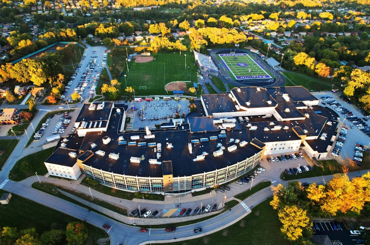 Fircak uses her drone to spotlight the district, especially Baldwin High School. 