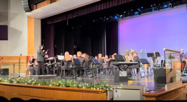 The winter orchestra concert featured students from both the high school and middle school.