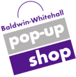 The prom shop takes donations of gently used dresses and other attire to recycle for future use. Image courtesy of the Baldwin Pop-up Shop.