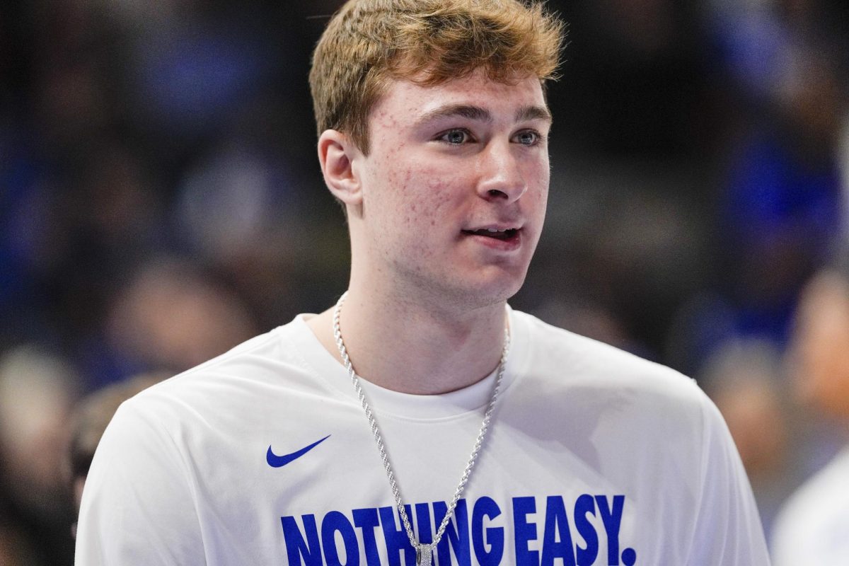 Mar 15, 2025; Charlotte, NC, USA; Duke Blue Devils forward Cooper Flagg (2) during the 2025 ACC Conference Championship game at Spectrum Center. Mandatory Credit: Jim Dedmon-Imagn Images/ File Photo