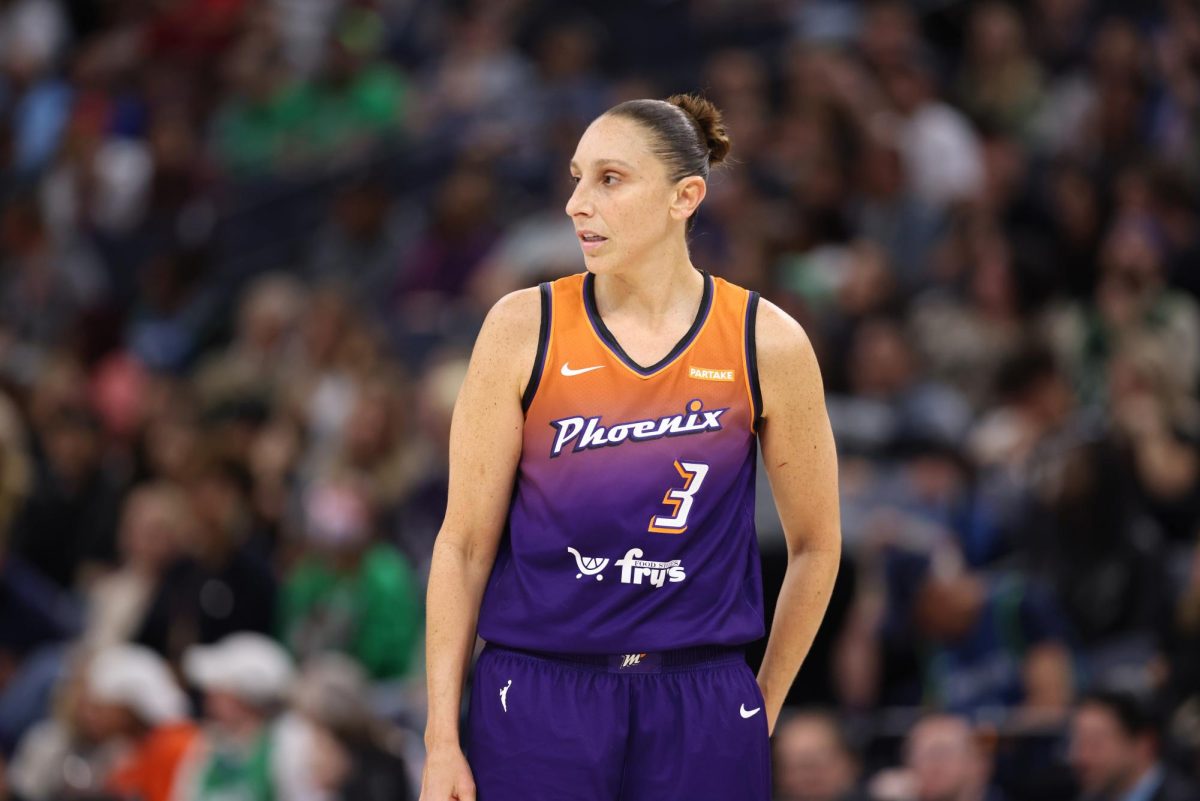 Diana Taurasi retired from the WNBA at 42 years old, having played for 20 years.Diana Taurasi by John Mac is licensed under CC BY 2.0 DEED.
