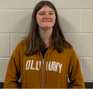 Junior Rose Becker is Baldwin's only female bowler this year.