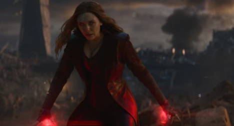 Marvel character Wanda Maximoff, also known as "The Scarlet Witch" is shown. Photo via Marvel Studios