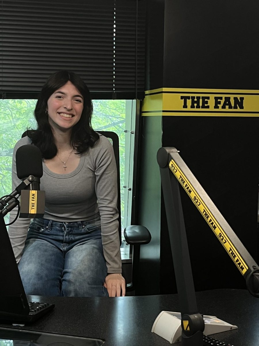 Purbalite Sports Editor Emma Powell was a guest on a sports talk radio show on The Fan on Thursday. Photo courtesy Emma Powell.