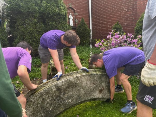 Baldwin-Whitehall students and staff teamed up to do yard work and home repairs for senior citizens on the Day of Caring.