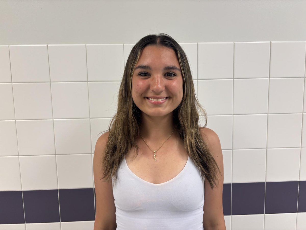 Sophomore Gianna Harkins set personal records in all three of her events at the 
West Mifflin meet in March.