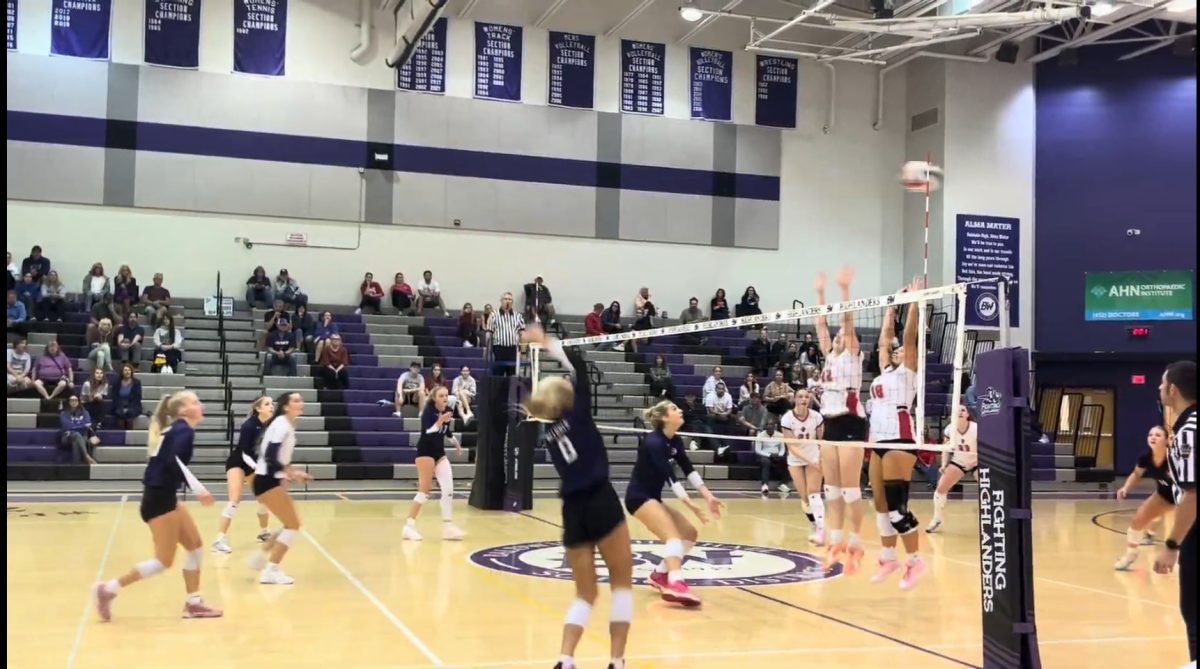 The Baldwin girls volleyball team lost to Peters Township on Tuesday night.