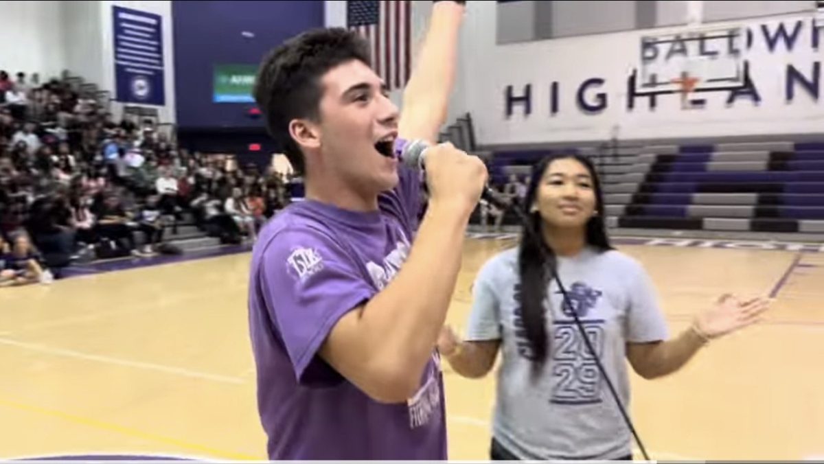 Class teams competed with each other and teachers at the homecoming pep rally.