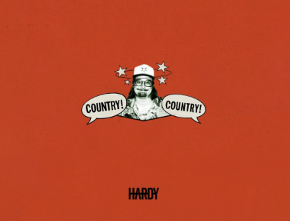 Hardy returns to country roots with his latest album, Country! Country! Image via Big Loud Records

