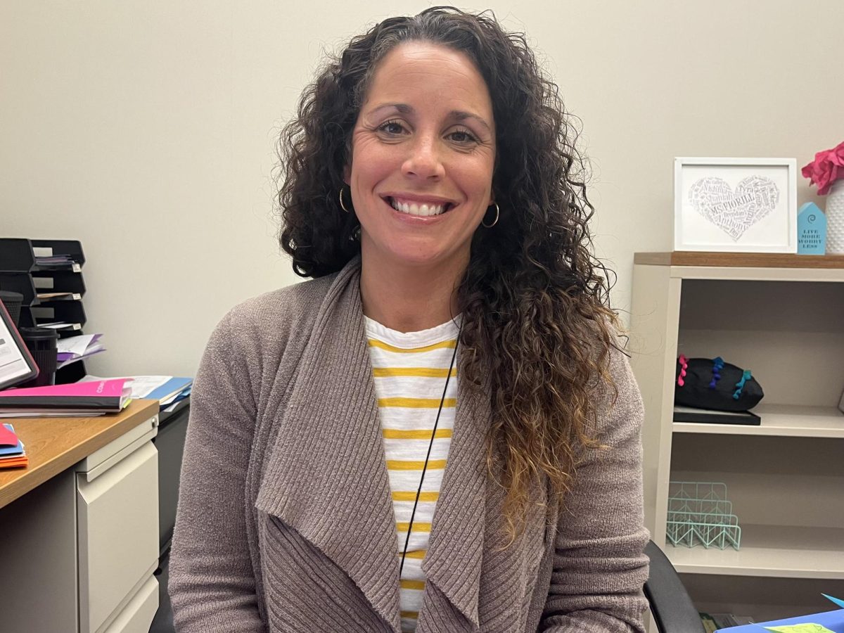 School Counselor Sara Fiorill has worked throughout the district, but now she is back at the high school.