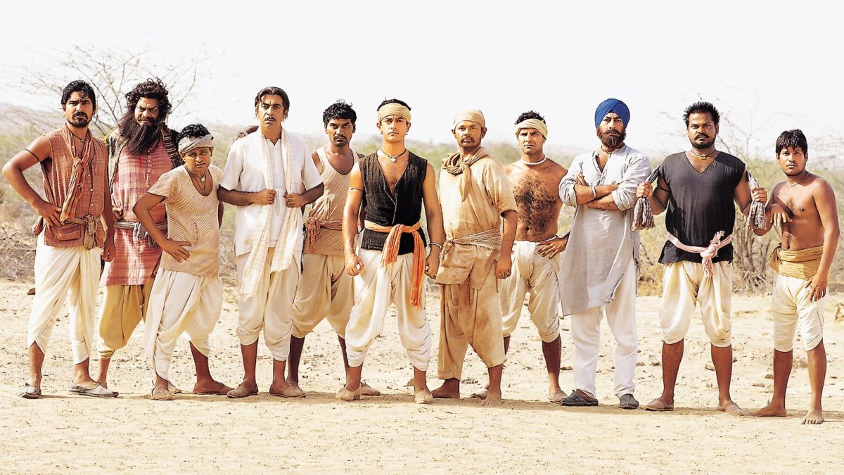 Khan's character and fellow villagers face off in a Cricket match against the British in 'Lagaan'. Image courtesy Aamir Khan Productions.