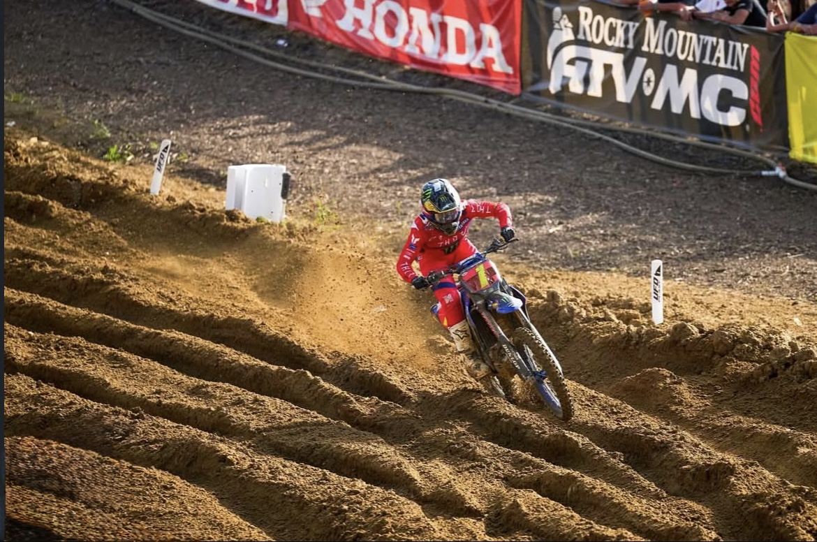 Haiden Deegan races his way to a win at Budds Creek Motocross Park in 2025. 
