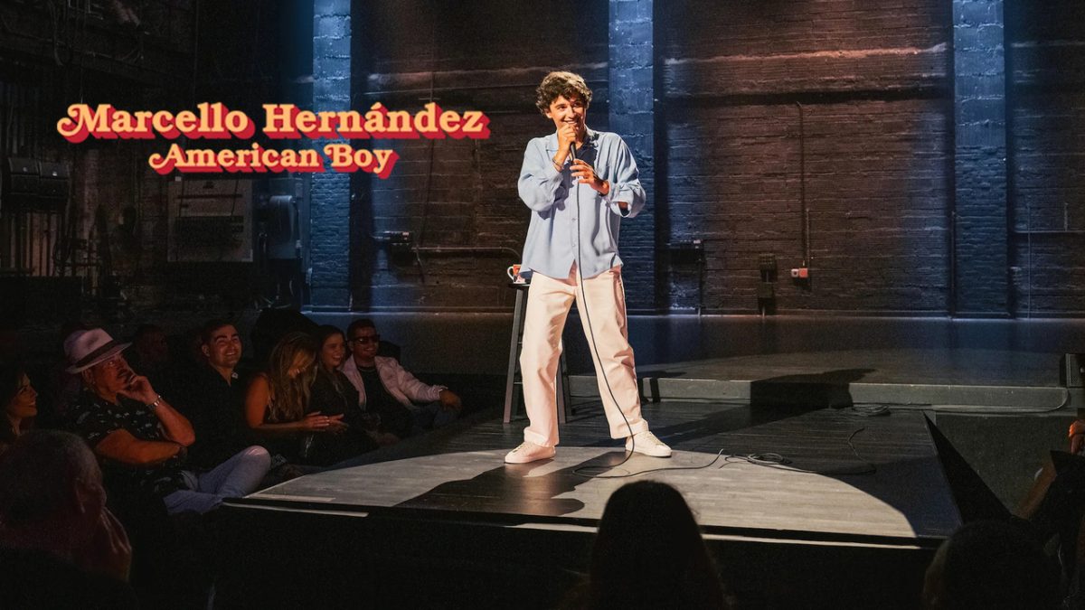 Marcello Hernandez performs his comedy special American Boy in Miami image via Netflix