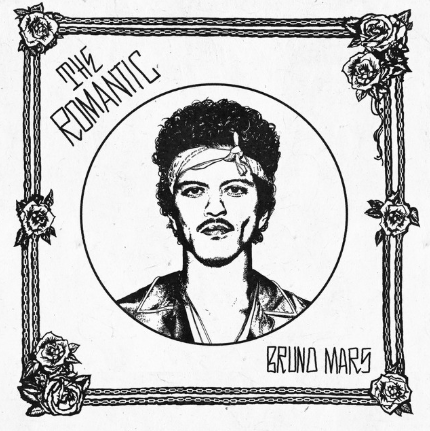 Bruno Mars' album, The Romantic, is his first solo album since 2016. Photo via Atlantic Records