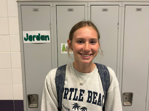 Junior Becca Gruntz has qualified for states in long jump.
