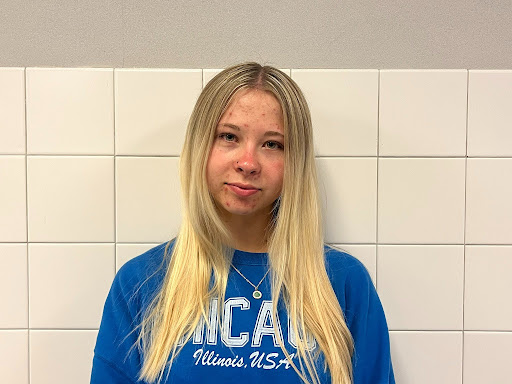 Junior Maddie Homer took six years off slow-pitch softball but came back last season. 