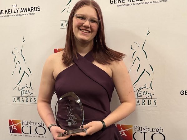 Sophomore Katelynn Burger won the Christopher Rawson Kelly Critics Award on Saturday. Photo via Marcy Funk.