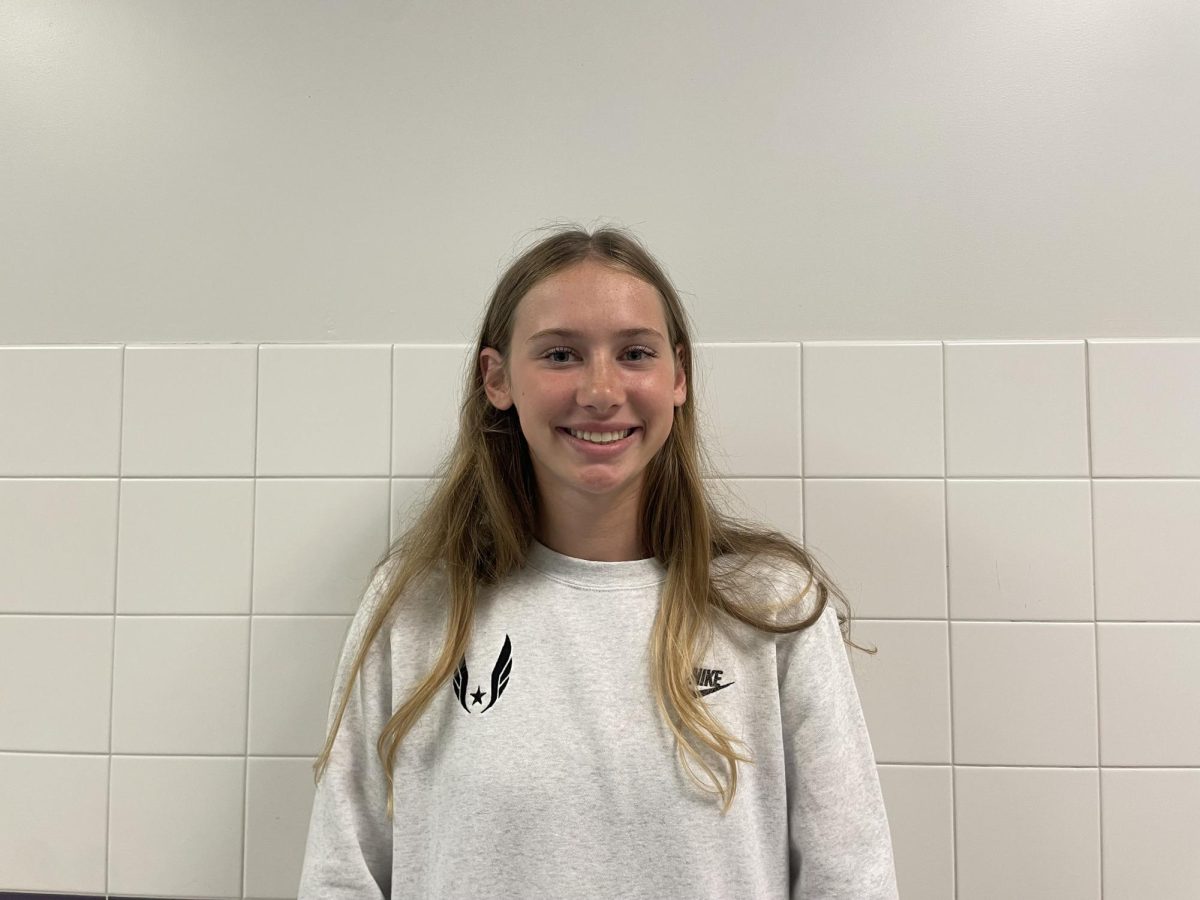 Junior Becca Gruntz placed eighth in the long jump at state playoffs over the weekend.