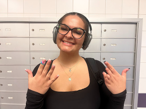 Junior Juliana Rush runs her nail salon from inside of her house. 